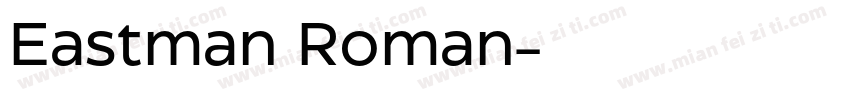 Eastman Roman字体转换
